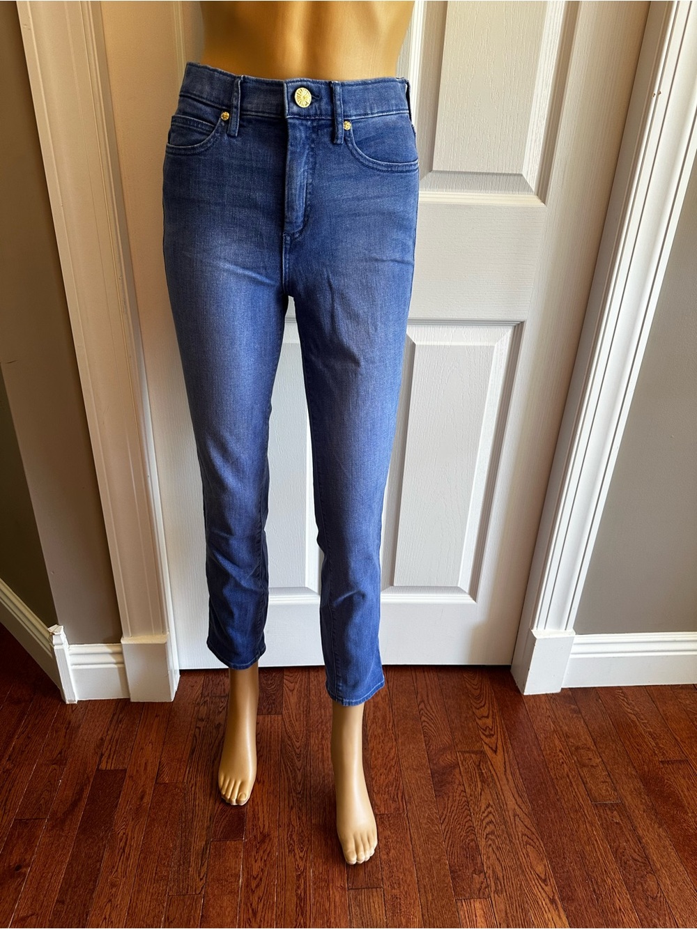 Lilly Pulitzer South Ocean High-Rise Slim Straight Jeans - Blue Wash